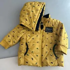 ベビー ダウンジャケット 恐竜柄 アウター SLAP SLIP 80 フード付き