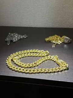 喜平ネックレス 50cm 幅13mm 喜平チェーン マイアミキューバン 22k