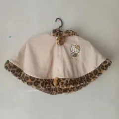 HelloKitty 　ヒョウ柄ポンチョ耳付き　SANRIO