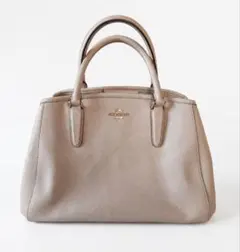 COACH コーチ ハンドバッグ ピンクベージュ レザーのサムネイル