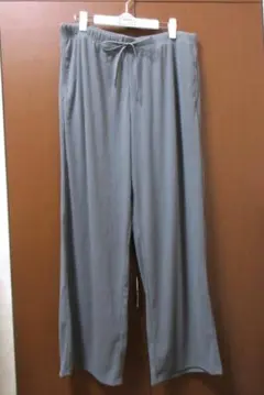 【未使用タグ付き】GU リブプルオンパンツ グレイ　 XXL