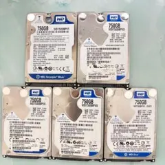 750GB【Western Digital製 統一】★2.5インチ★内臓HDD★