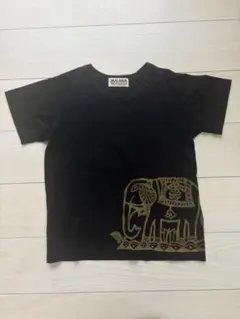 MALAIKA Tシャツ 象柄 ブラック 半袖のサムネイル
