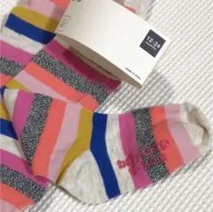 gap baby カラフル タイツ 新品 12-24 90cm ボーダータイツ