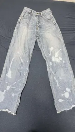 MOUSSY ペイント加工デニムパンツ 24