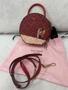 ★【極美品】Kate spade 限定ジェリー デザイン 丸型ショルダーバッグ