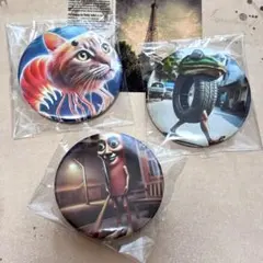 大人気新品　イタリアンブレインロット　缶バッジ3枚セット