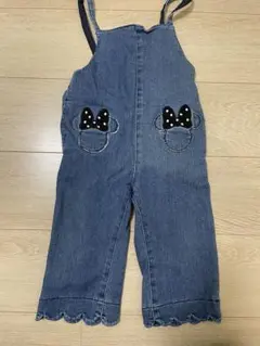 プティマイン#disneyミニー#デニムロンパース80〜90cm