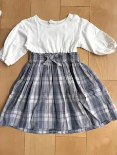 devirock チェック柄ワンピース 110cm