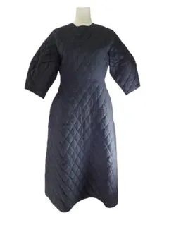 Darak　ブラック キルティングワンピース