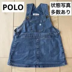 POLO Baby ポロベビー デニム ジャンパースカート サロペット 80のサムネイル