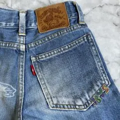 ふぇぶ様専用　ヒスミニ ジーンズ 90 100 ハーフパンツ 七分丈 デニム