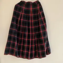 ローリーズファーム　タータンチェック フレアロングスカート　M