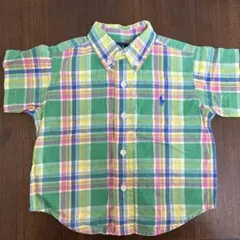 Ralph Lauren 半袖チェックシャツ 12M 80センチ