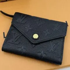 【極美品】ルイヴィトン　アンプラント　ヴィクトリーヌ　ブラック　三つ折り財布 超極美品❣️ルイヴィトン✨アンプラント✨ヴィクトリーヌ✨三