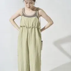 FREAK'SSTORE ワッシャー 加工 フリル サロペット　オールインワンのサムネイル