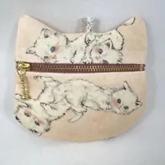 No.33 ユキエモン ねこちゃんポーチ カード入れ - メルカリ
