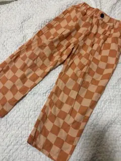 ブリーズ　チェック柄コットンパンツ　110サイズ
