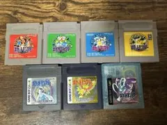 ポケットモンスター　赤緑青ピカチュウ金銀クリスタル　ゲームボーイソフト