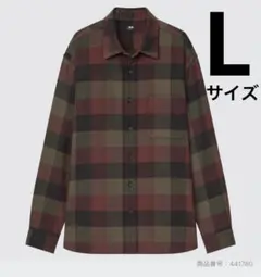 UNIQLO☆フランネルチェックシャツ シャツ☆ネルシャツ Lサイズ☆ユニクロ