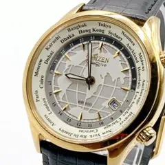 CITIZEN Eco-Drive メンズ腕時計 ワールドタイム 255