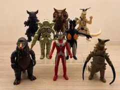 【ライブサイン付】ウルトラマンタロウ ＆ 人気怪獣ソフビ 8体まとめ売り 絶版