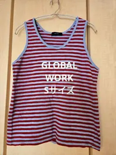 GLOBAL WORK グローバルワーク ボーダー タンクトップ Sのサムネイル