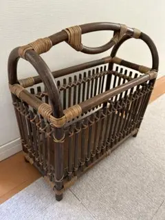 りお様専用　ラタン製マガジンラック