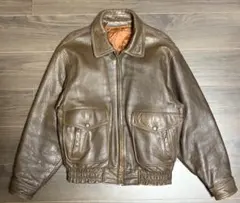 ブラウンレザージャケット A-2 G-1 フライトジャケット アメカジ