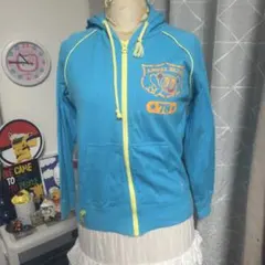 エンジェルブルー パーカー 古着 Y2K 平成女児 used ハードコア Aのサムネイル