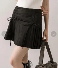 OLIVE des OLIVE ドロストヨークミニプリーツスカート