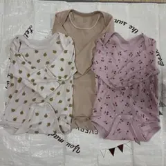 【まとめ売り】長袖ベビー肌着2枚セット 薄手