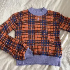 jouetie チェック柄ニットセーター 長袖
