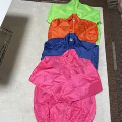 薄手レインジャケット カラフル 4色セット未使用（おまけ付き）