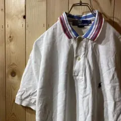 ss1224 polo RalphLauren ポロシャツ ホワイト メンズM