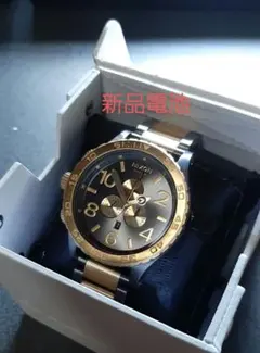 NIXON 51-30 クロノグラフ ガンメタ ゴールド 腕時計のサムネイル