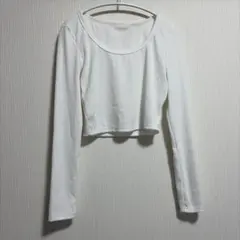 shein Dazy 長袖 カットソー ホワイト Mサイズ ミニT