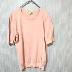 Paul Stuart ニット コットン100%　半袖 ピンクのサムネイル