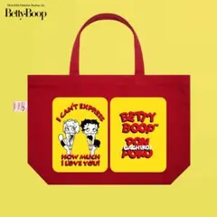 Betty Boop×ガチ恋ぽんぽこ 公式コラボスタジャン 赤/ホワイト - メルカリ
