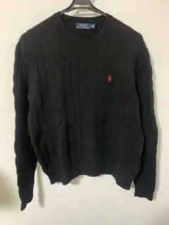 Polo Ralph Lauren ブラック ケーブルニット M