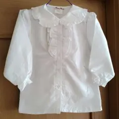 長袖ブラウスフリル100センチ　女の子