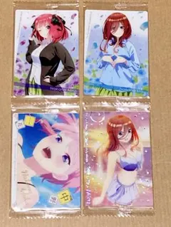 映画 五等分の花嫁 ウエハースカード 4種 一花 二乃 三玖