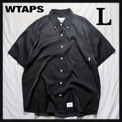 【希少】WTAPS 18SS BD SS サテンシャツ レーヨン 03 L 黒のサムネイル
