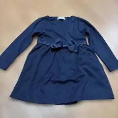 100 冠婚葬祭 ネイビーワンピース