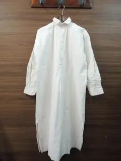 1910S 1920S アンティーク リネン フレンチ スモック プルオーバー