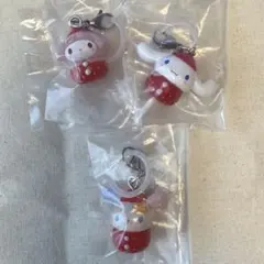 サンリオキャラクターズ　いちごめじるしアクセサリー　ウサハナ　マイメロ　シナモン