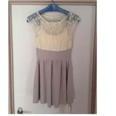 新品タグ付き スナイデル刺繍レース×ニットコンビワンピース