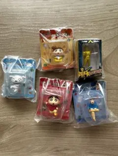 【匿名配送】クレヨンしんちゃん ミニチュアパッケージコレクション2 コンプ 5個
