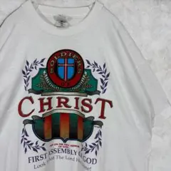 90s USA製【FRUIT OF THE LOOM】 メッセージ 古着Tシャツのサムネイル