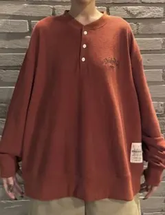 wudgeboy サーマルロングスリーブ ニット orange